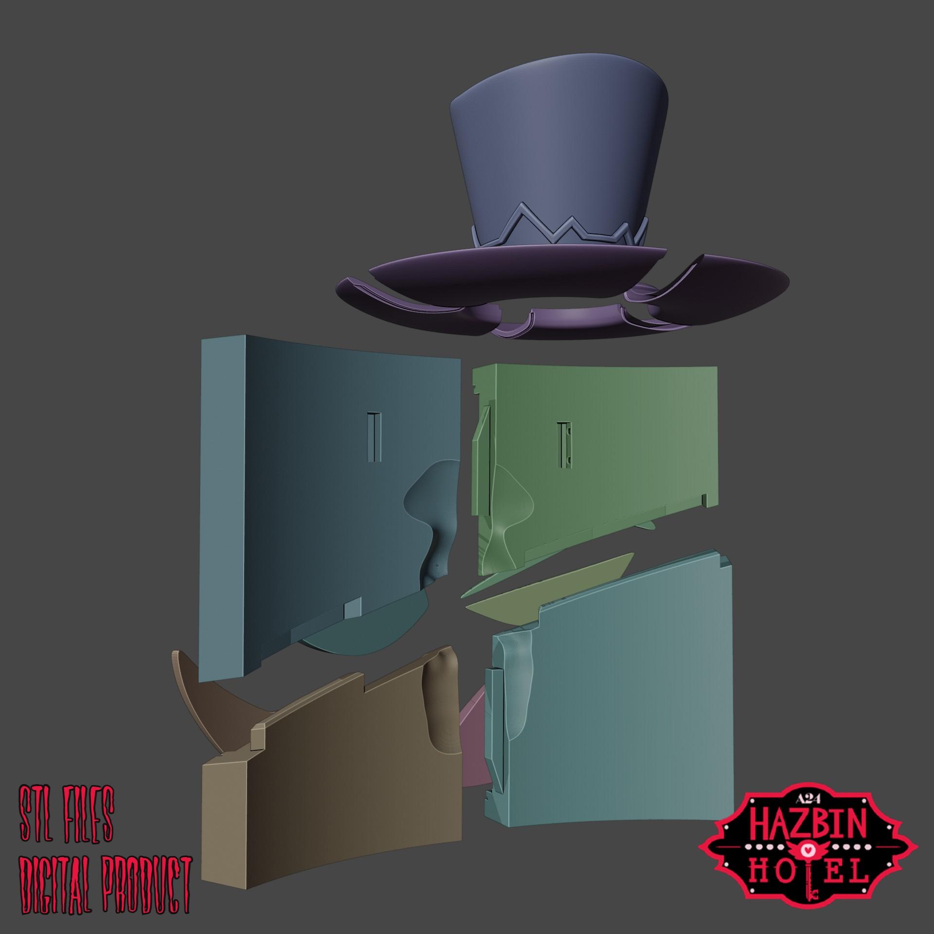 Vox Cosplay Set Hazbin Hotel 3d model