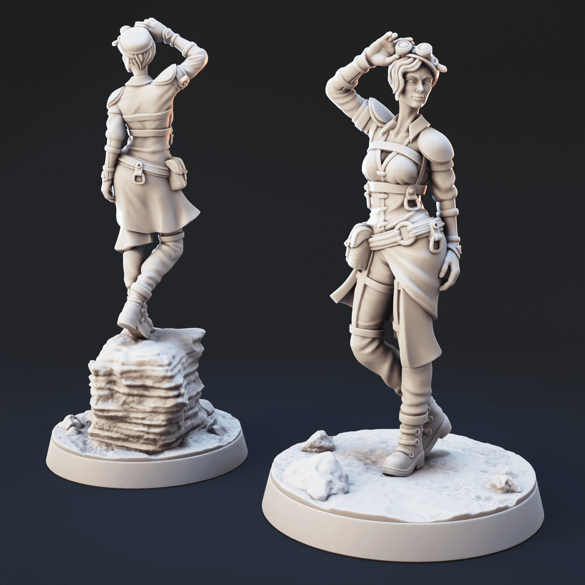 Darklands Explorer | Underdark Ranger For Tabletop Games 3d model