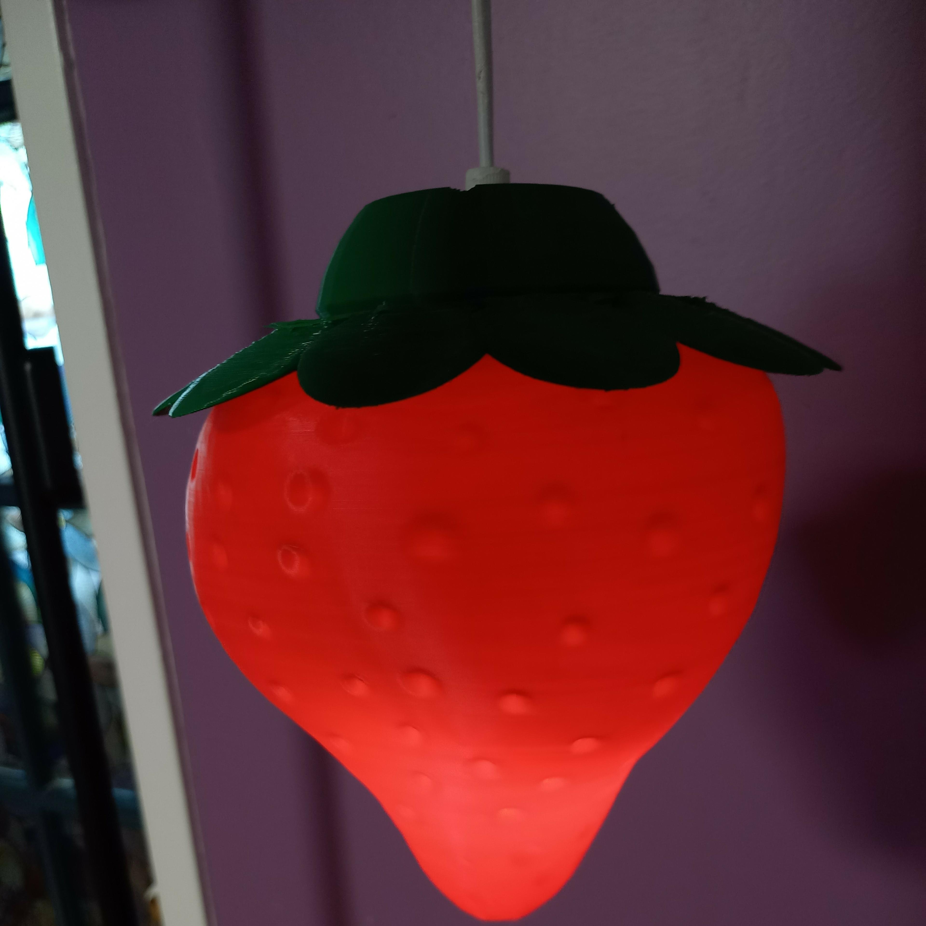 Hanging Strawberry Lamp 3d model