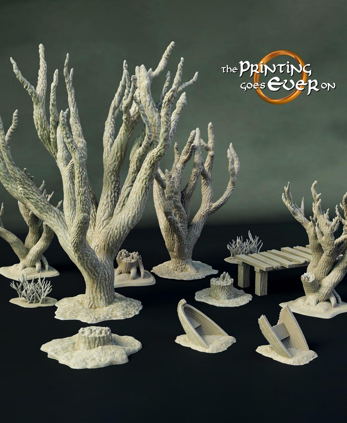 Marsh Scatter Terrain 3d model