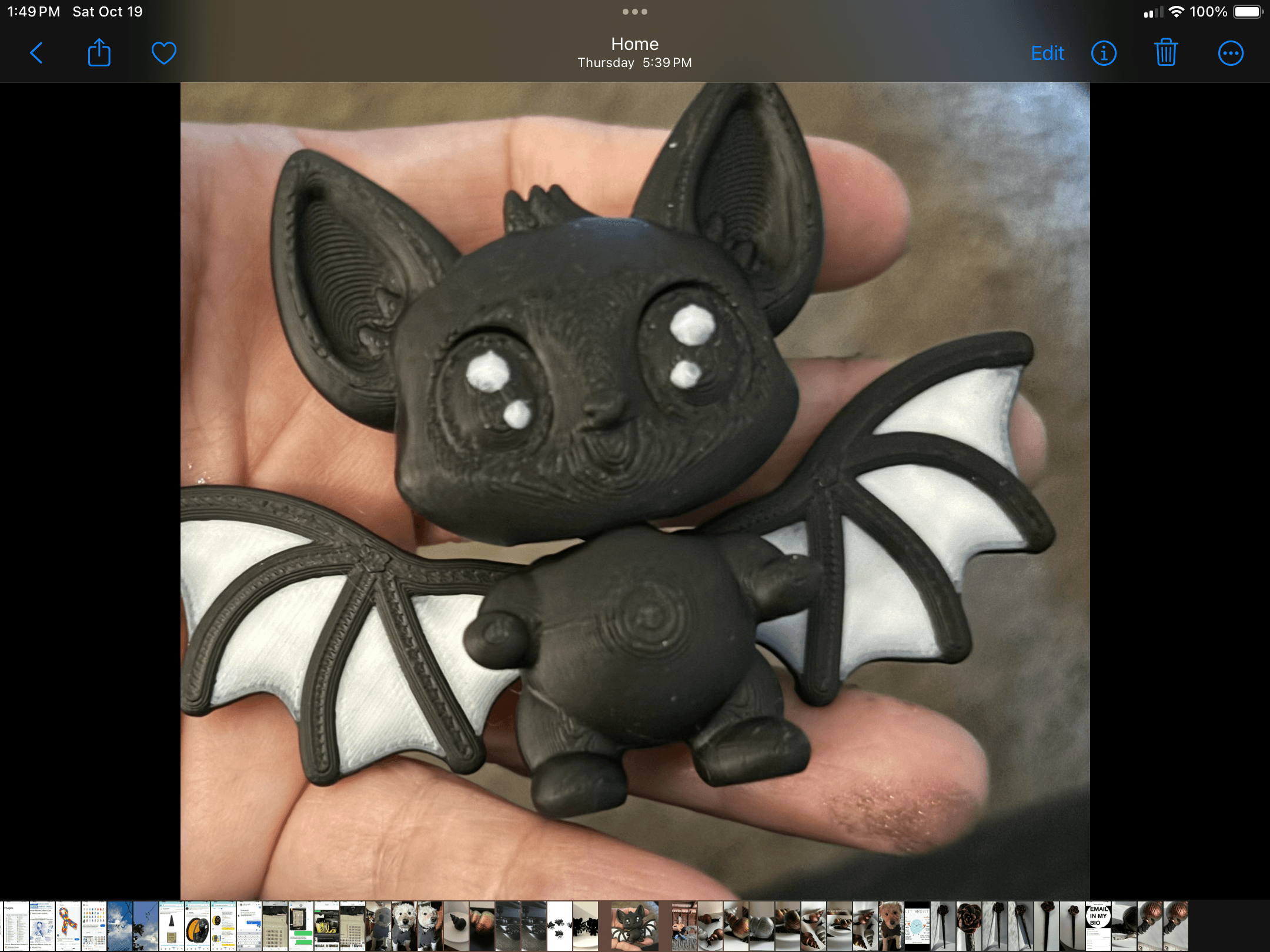 Snap-Bat - Snap-Flex Fidget Toy - Adorable! Thank u!  - 3d model