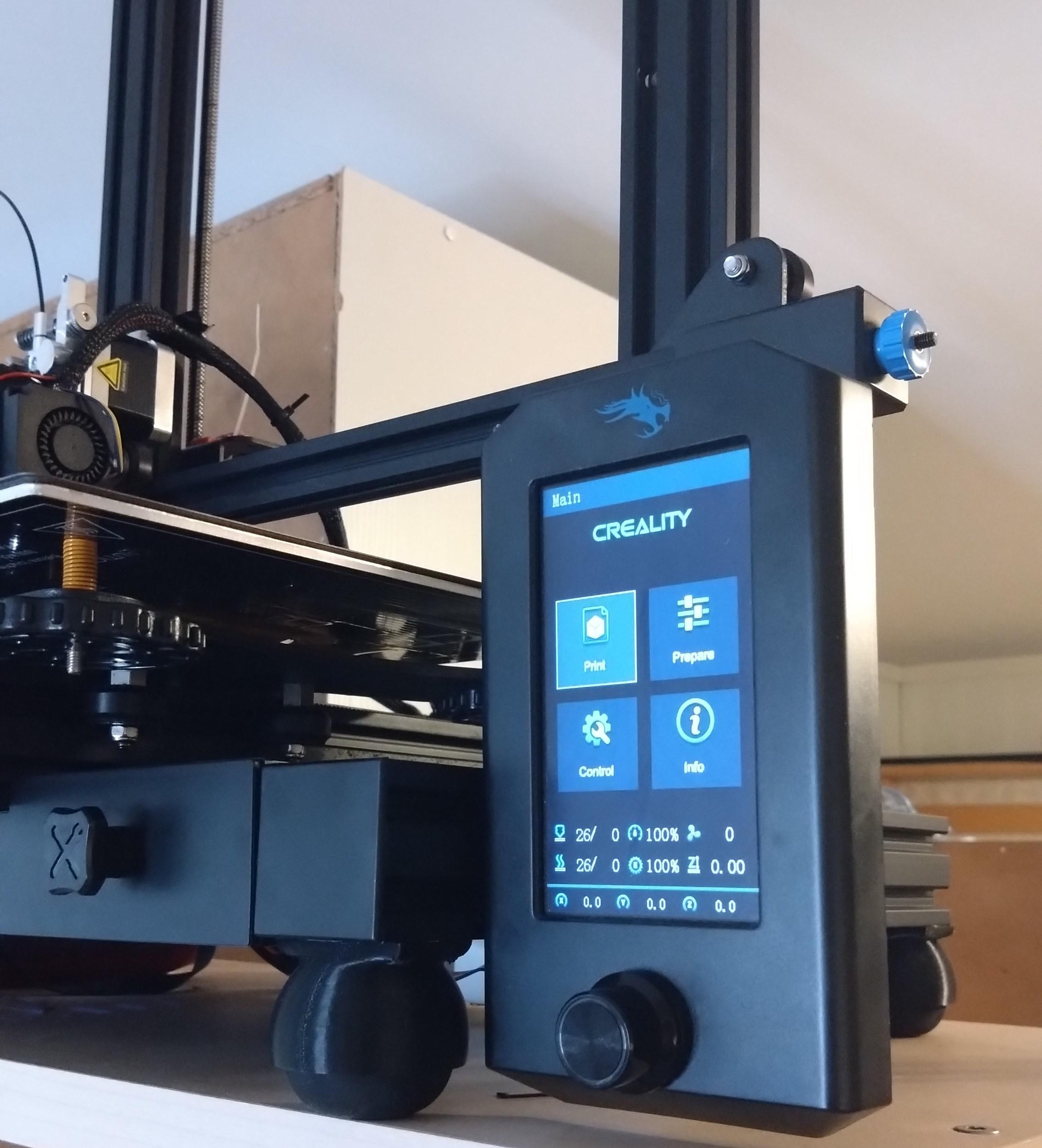 Ender 3V2 screen vertical mount.stl 3d model