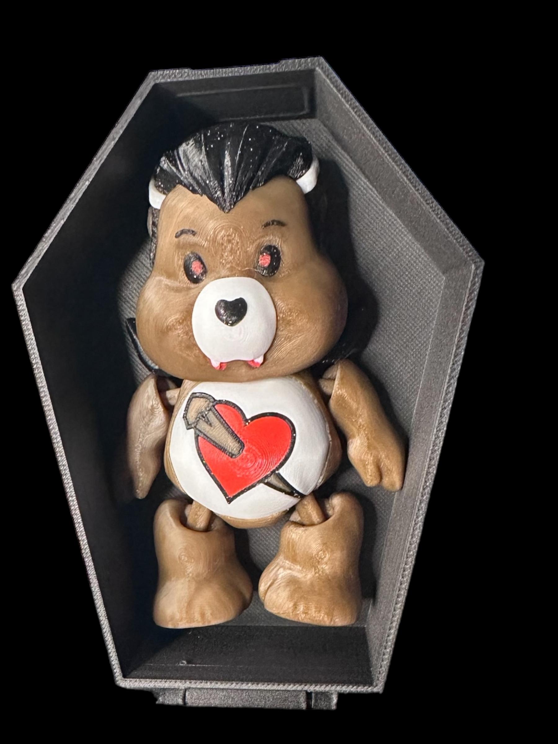 Coffin Container, Display Case, Care Bear, Flexi, Collectible.  3d model