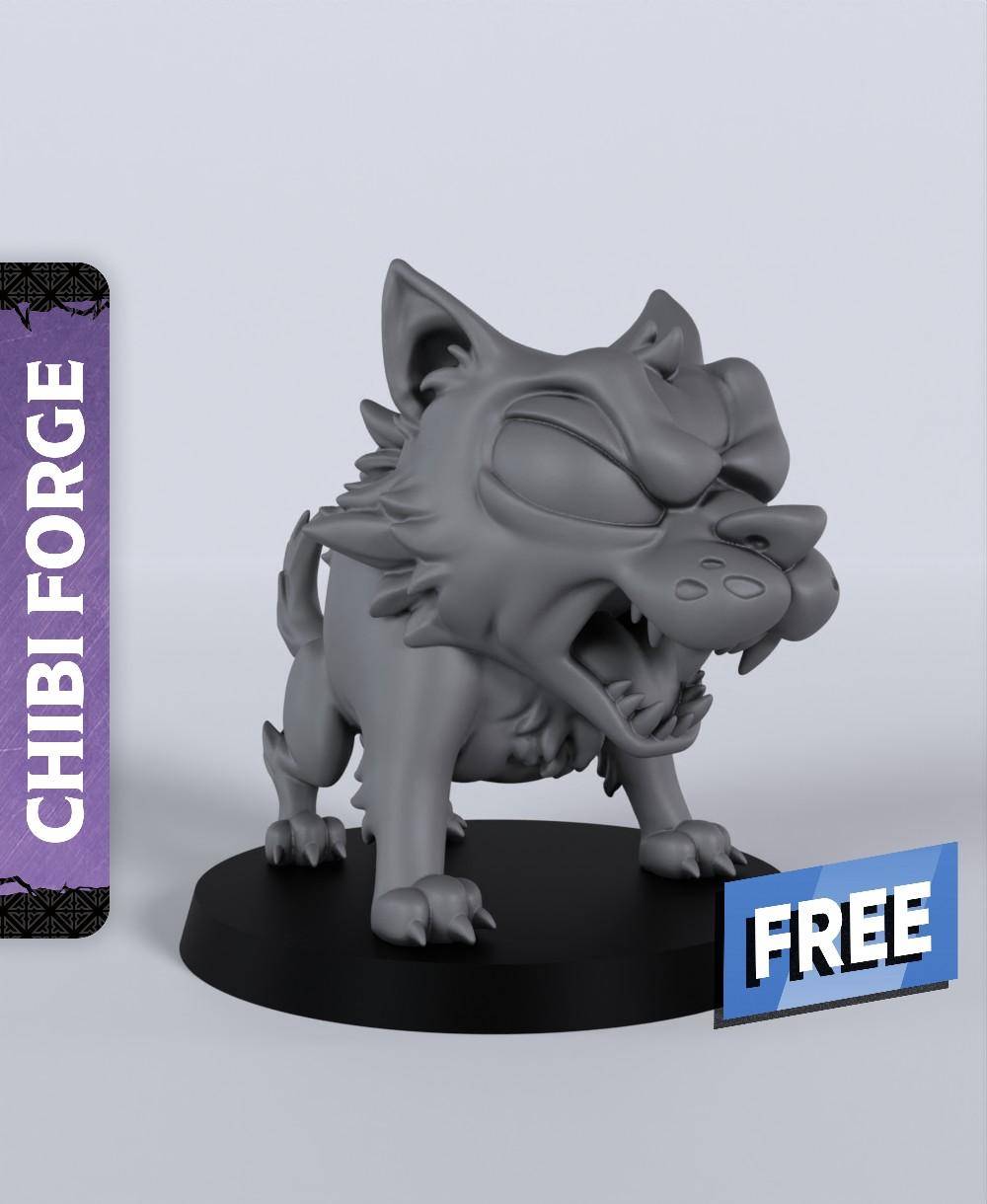 Dire Wolf - With Free Dragon Warhammer - 5e DnD Inspired for RPG and Wargamers 3d model