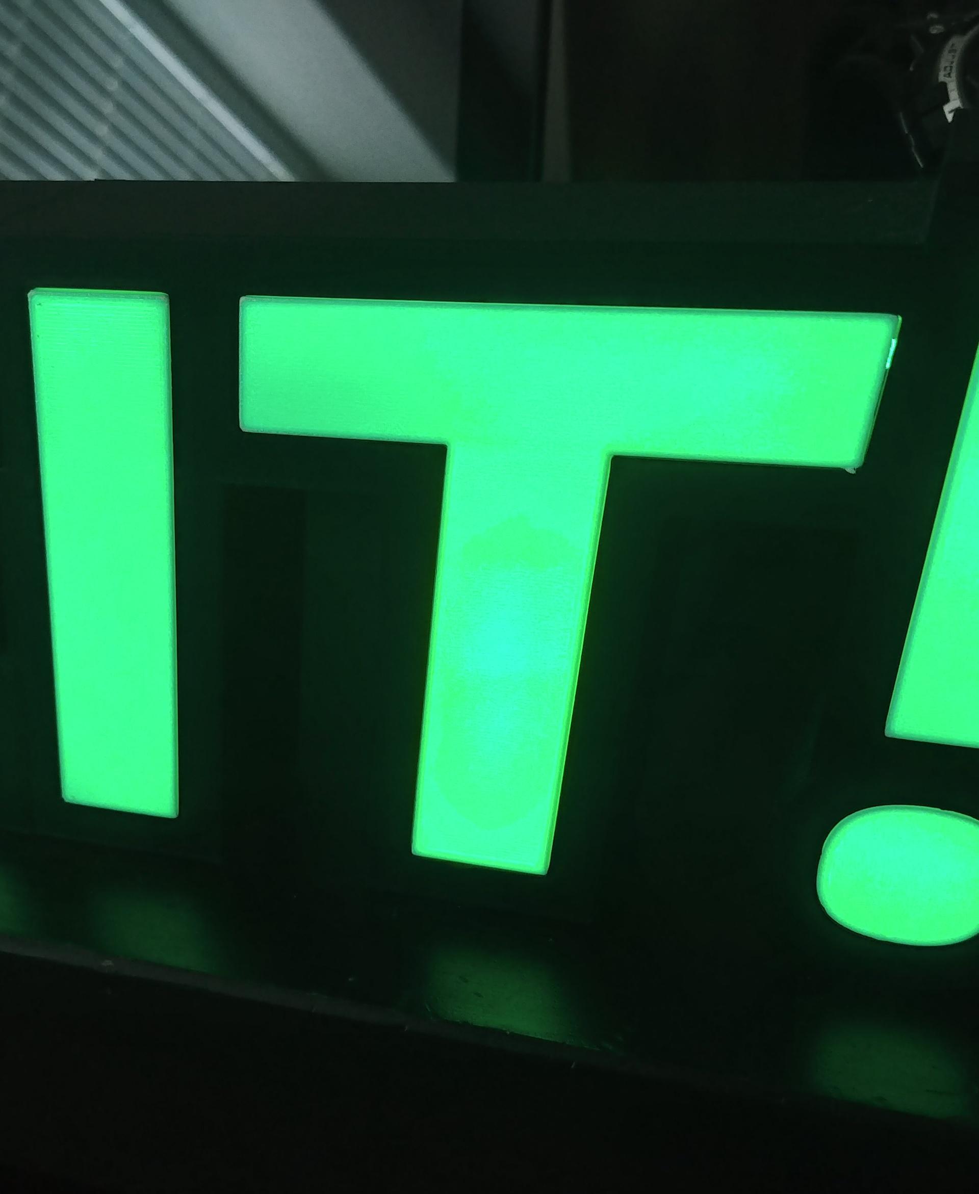 KEEP MAKING! LED SIGN 3d model