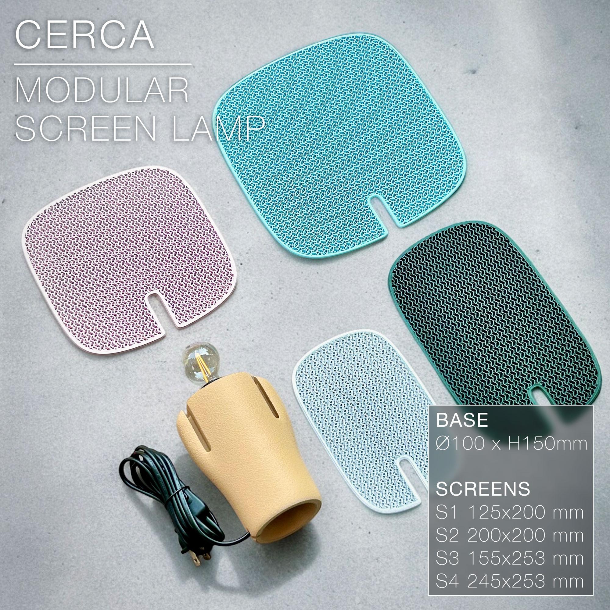 CERCA |  Modular Screen Table Lamp E14, E26, E27 3d model