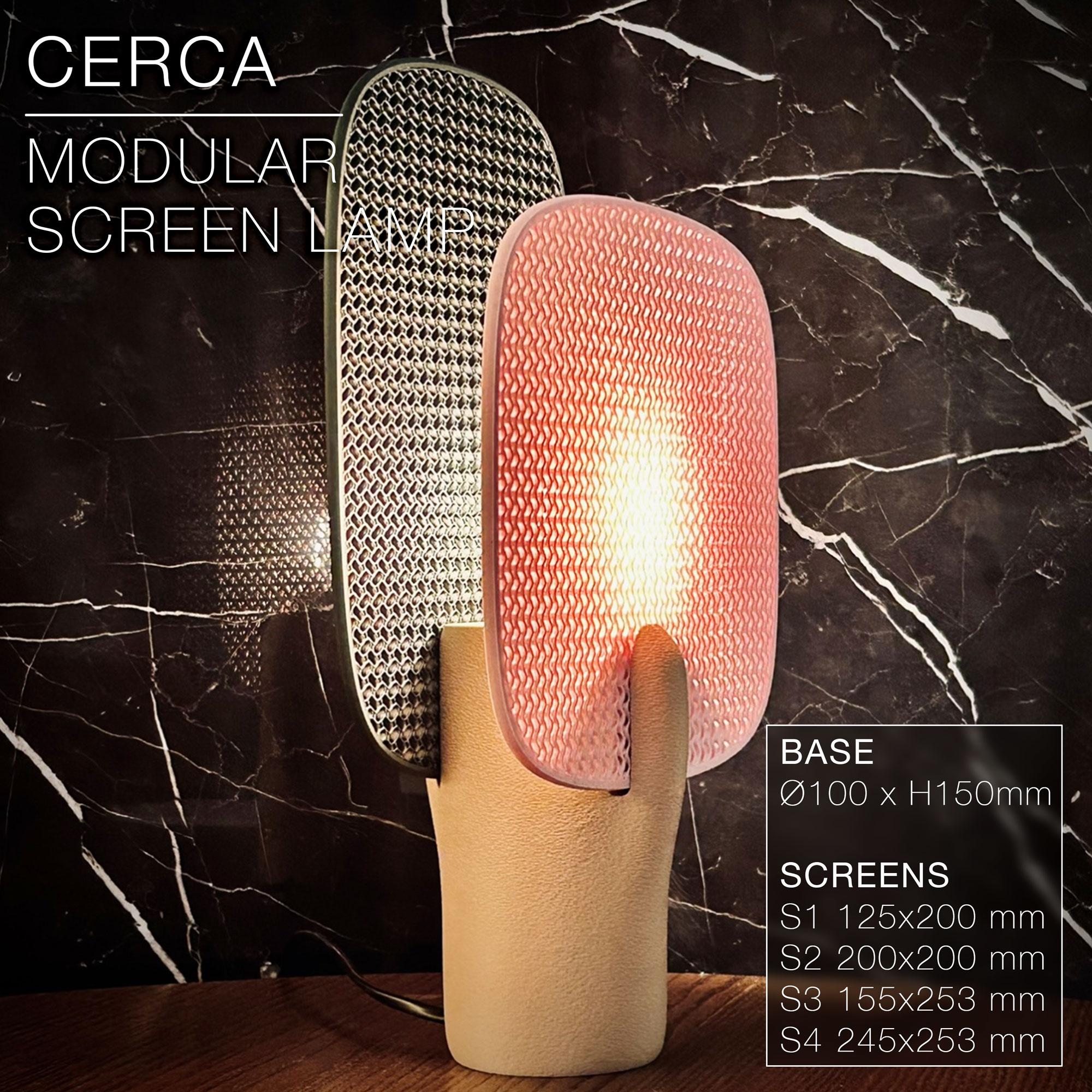 CERCA |  Modular Screen Table Lamp E14, E26, E27 3d model