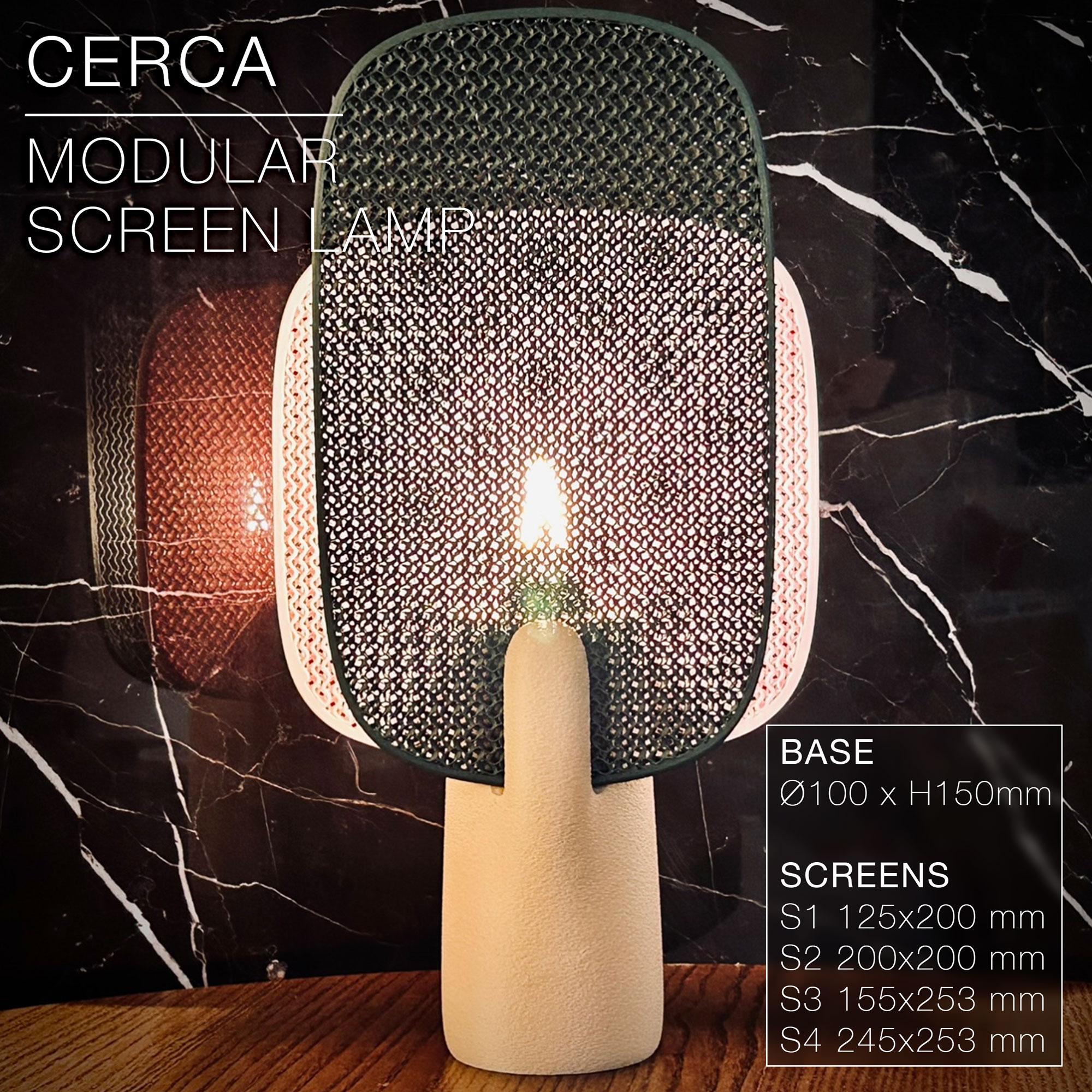 CERCA |  Modular Screen Table Lamp E14, E26, E27 3d model