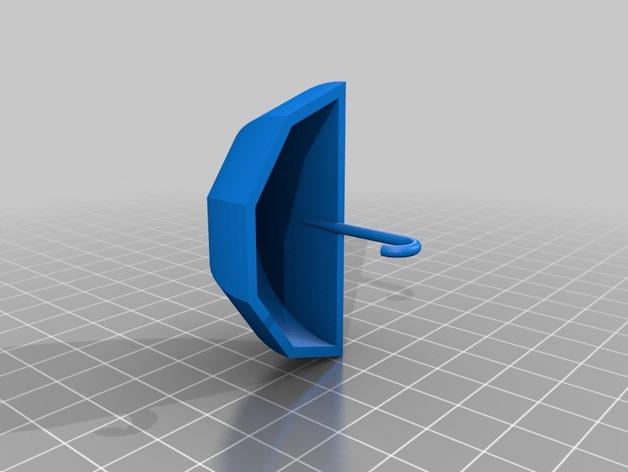 Umbrella keyhook 3d model