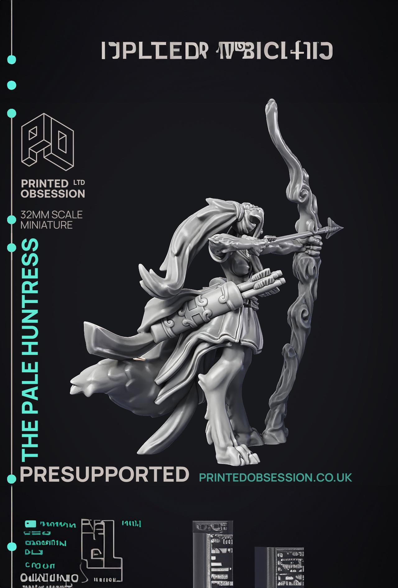 Pale Huntress archon - Celestial - PRESUPPORTED - Heaven Hath no Fury - 32 mm scale  3d model