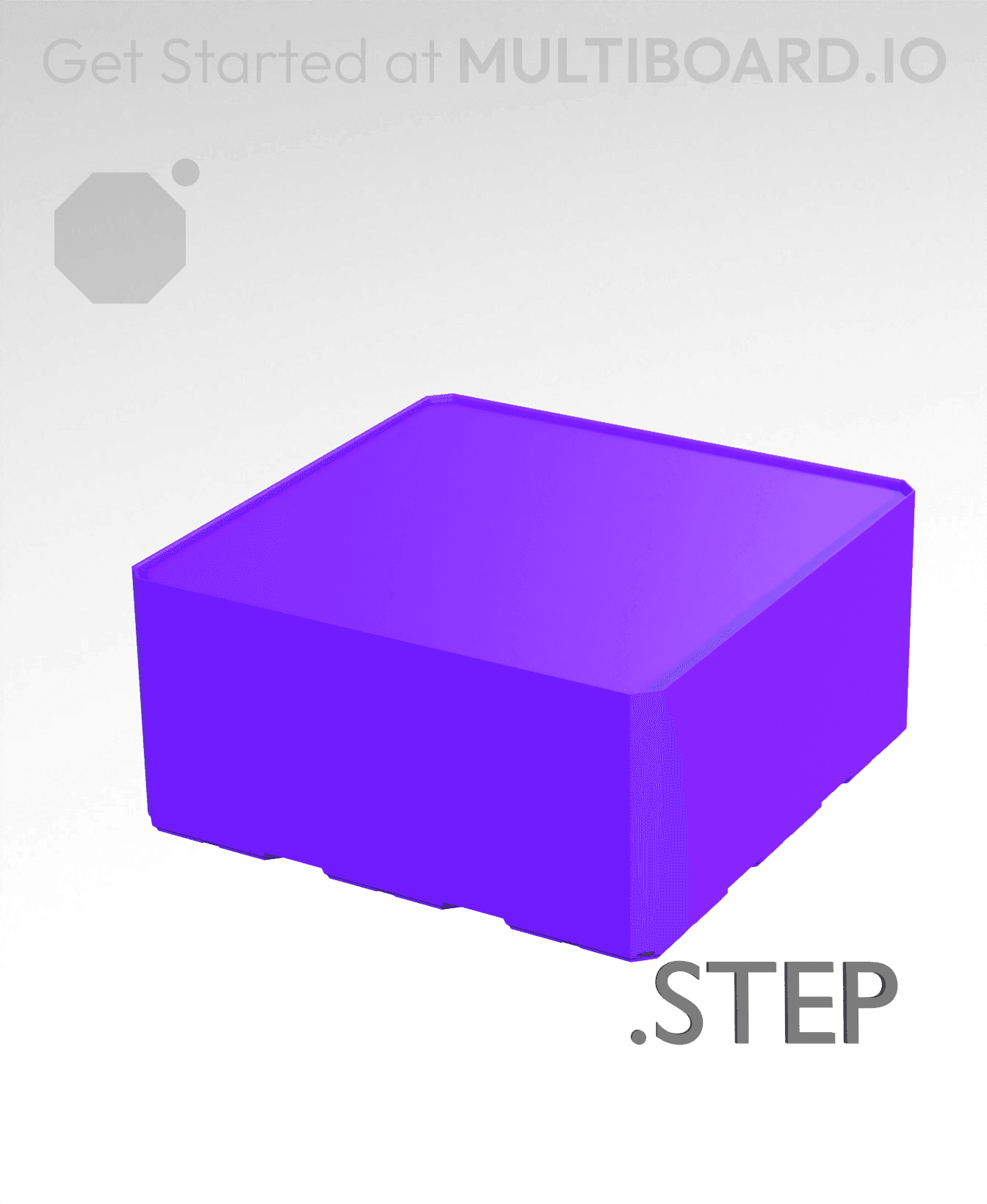 3x3x1·5 - Multibin Insert - STEP Remixing File 3d model