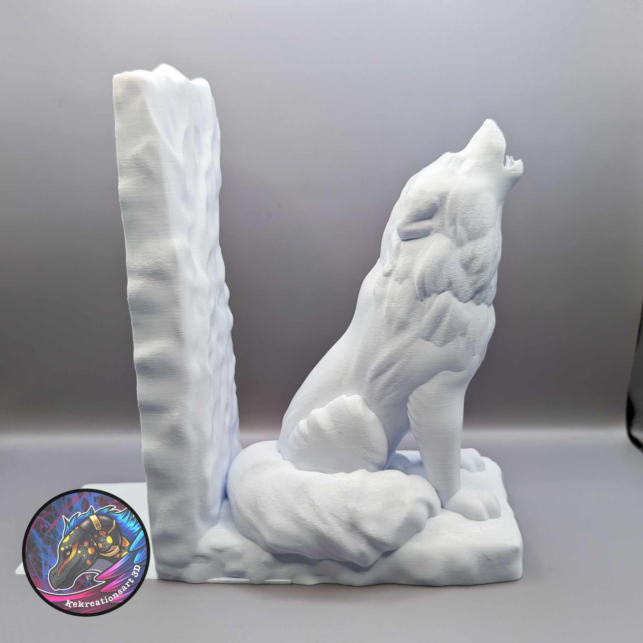 Wolf Bookend 3d model