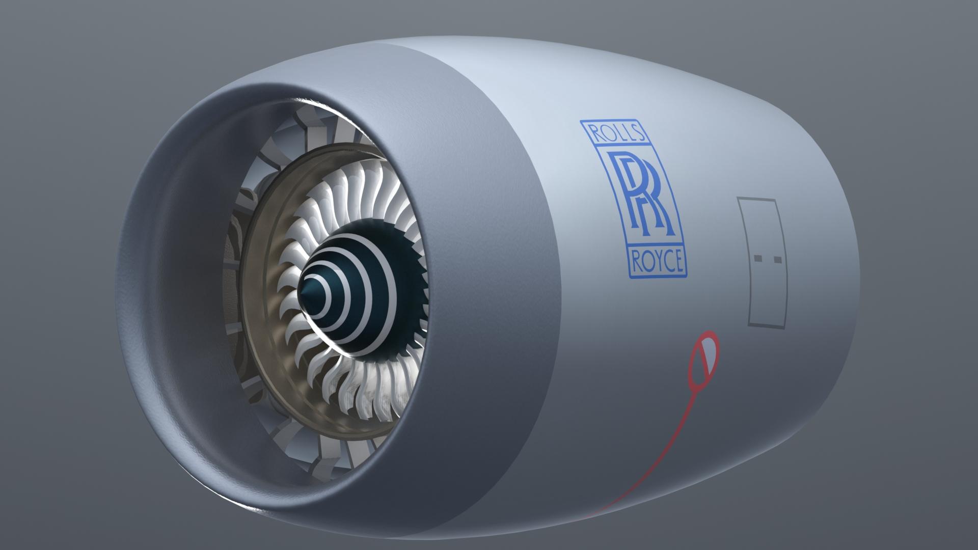 Printable Jet Engine Model 3d model