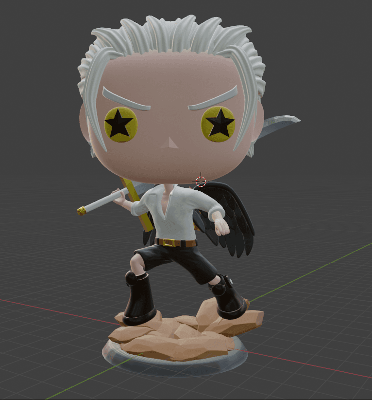 Seraphim Hawk Funko style 3d model