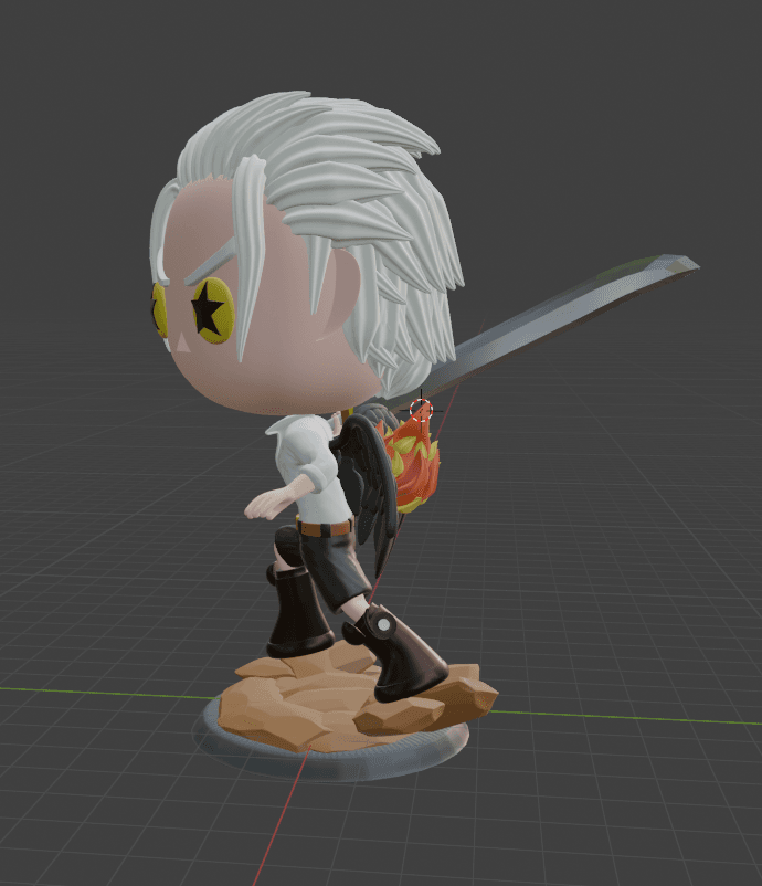 Seraphim Hawk Funko style 3d model