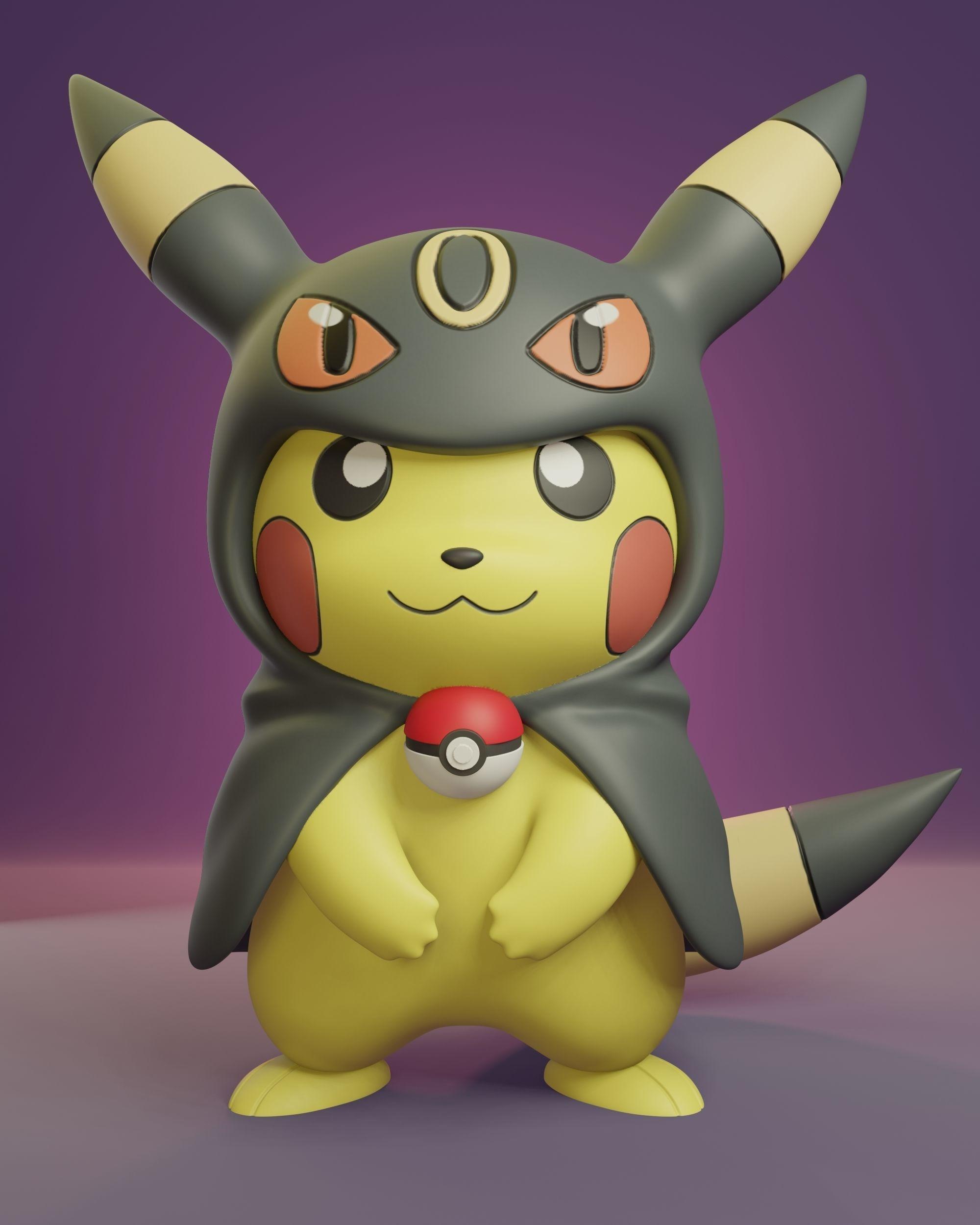 Cosplay Pikachu - Umbreon 3d model