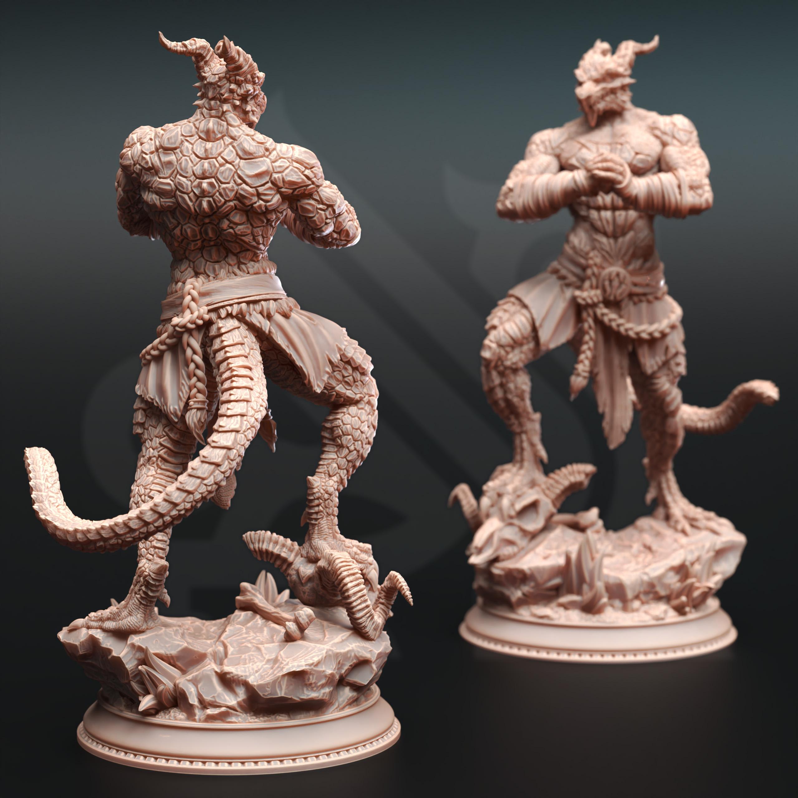 Dragonborn Pugilist - Kuthrak'Va 3d model