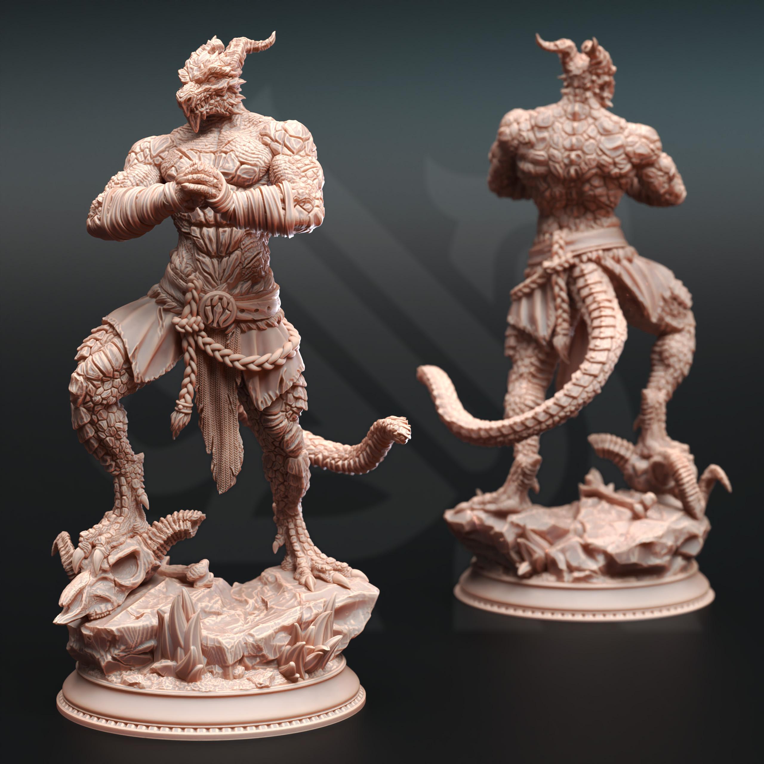 Dragonborn Pugilist - Kuthrak'Va 3d model