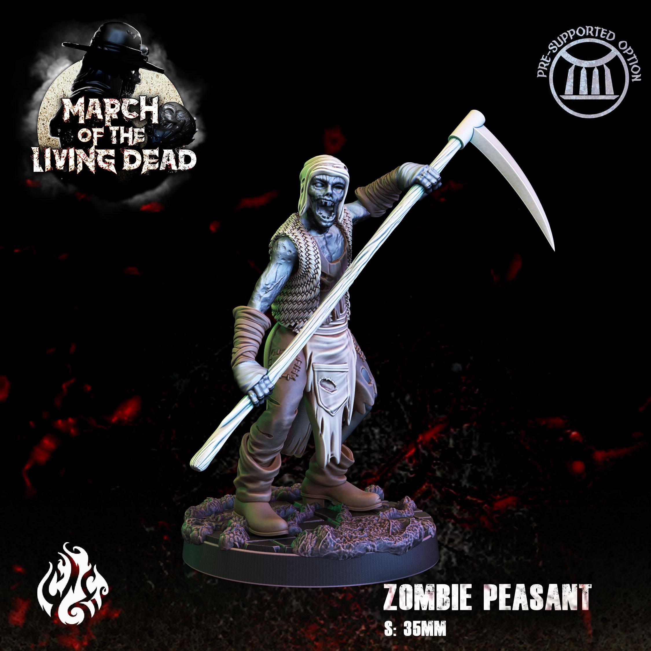 Zombie Peasant 3d model