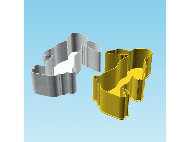 Rabbit 002F, nestable box (v2) #SpringThangs 3d model