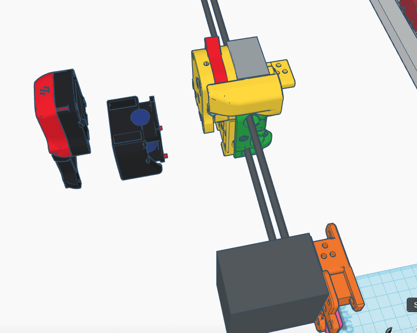 Anycubic Mega Series, VORON afterburner mods 3d model