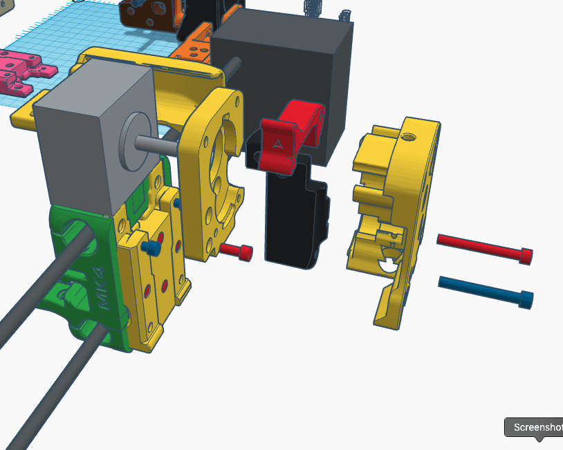 Anycubic Mega Series, VORON afterburner mods 3d model