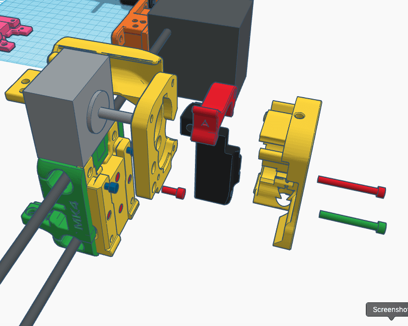 Anycubic Mega Series, VORON afterburner mods 3d model