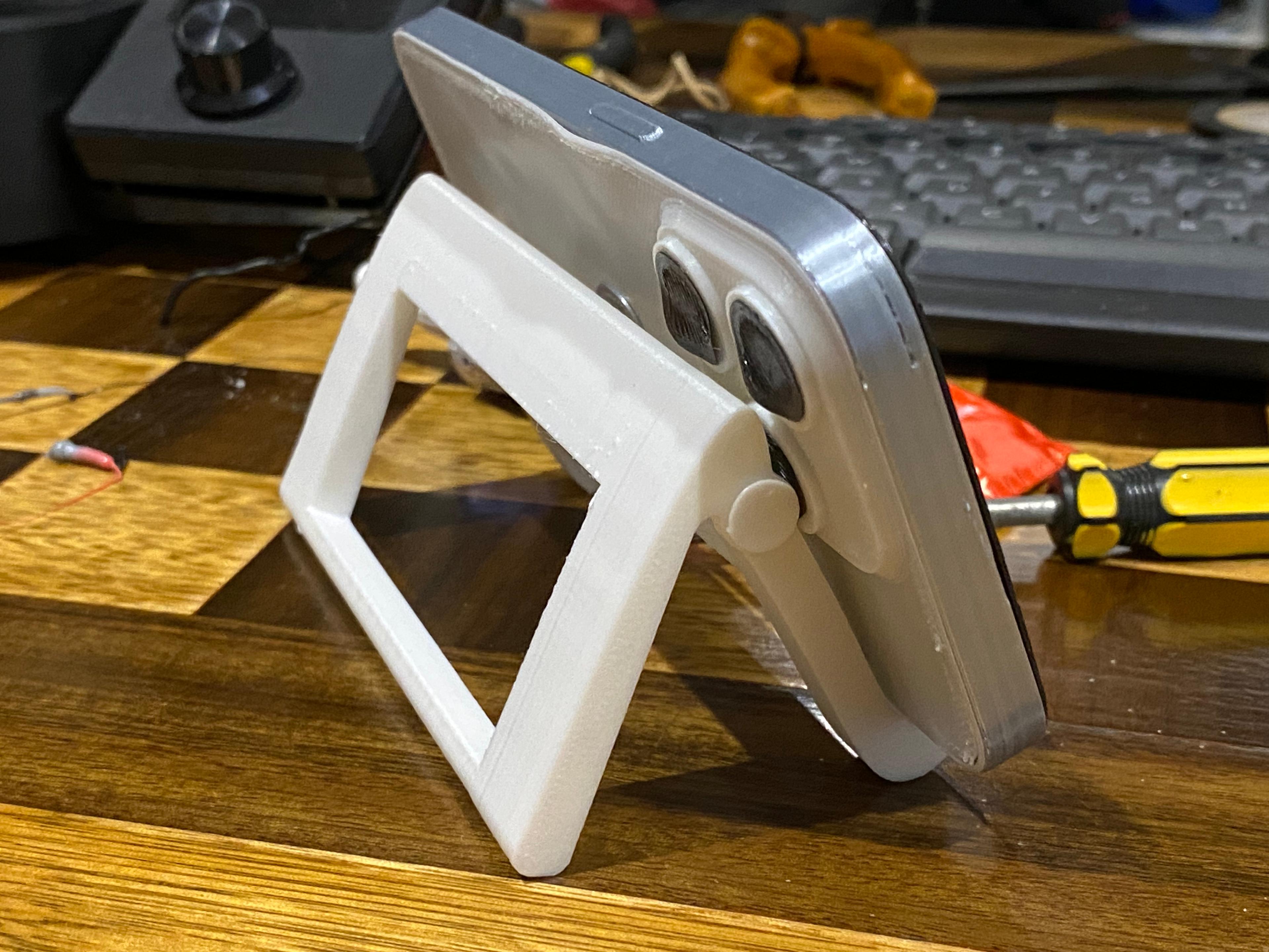 Phone stand with tilt adjustment 3d model