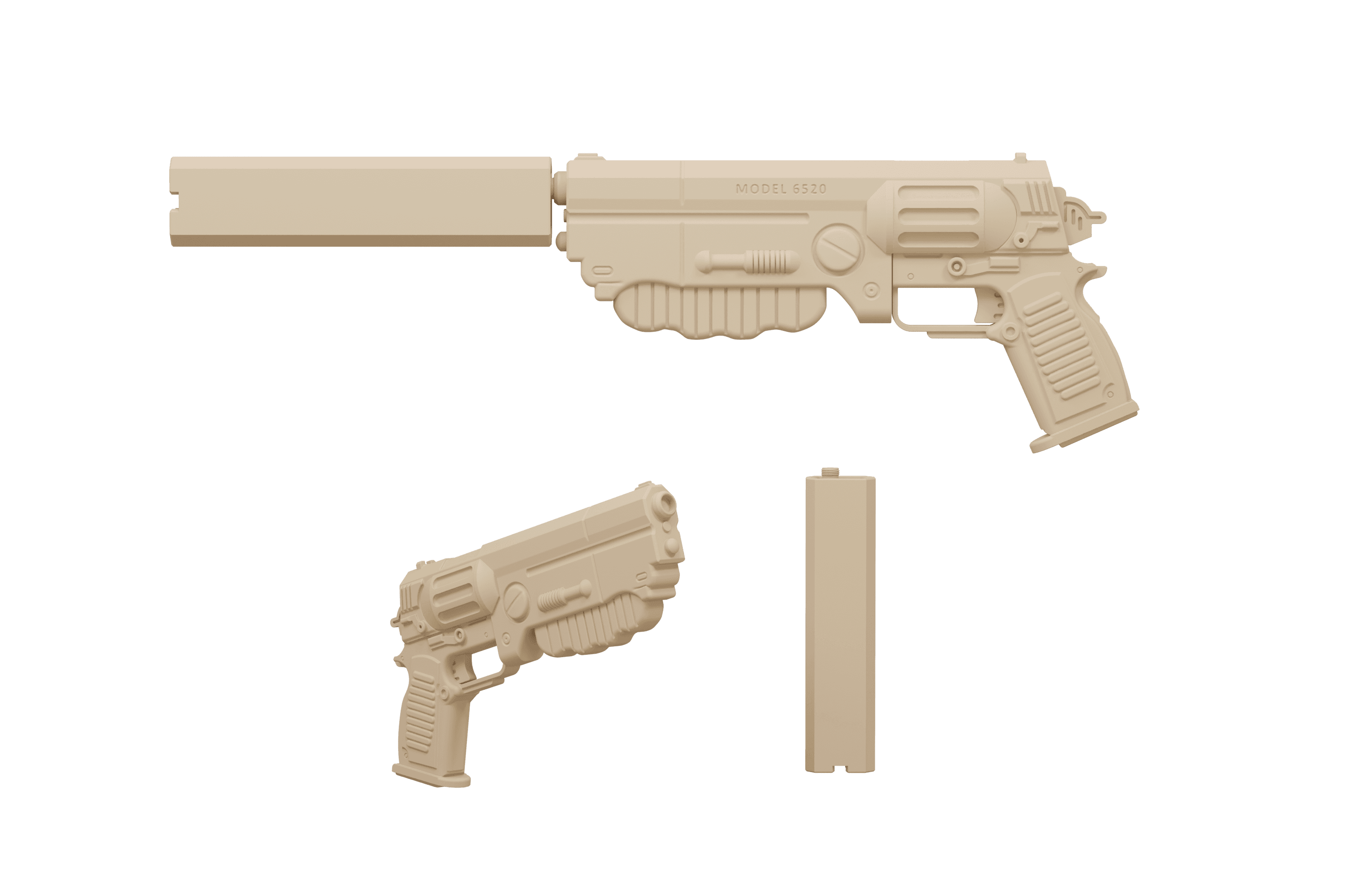 Fallout 10mm Pistol 1 3d model