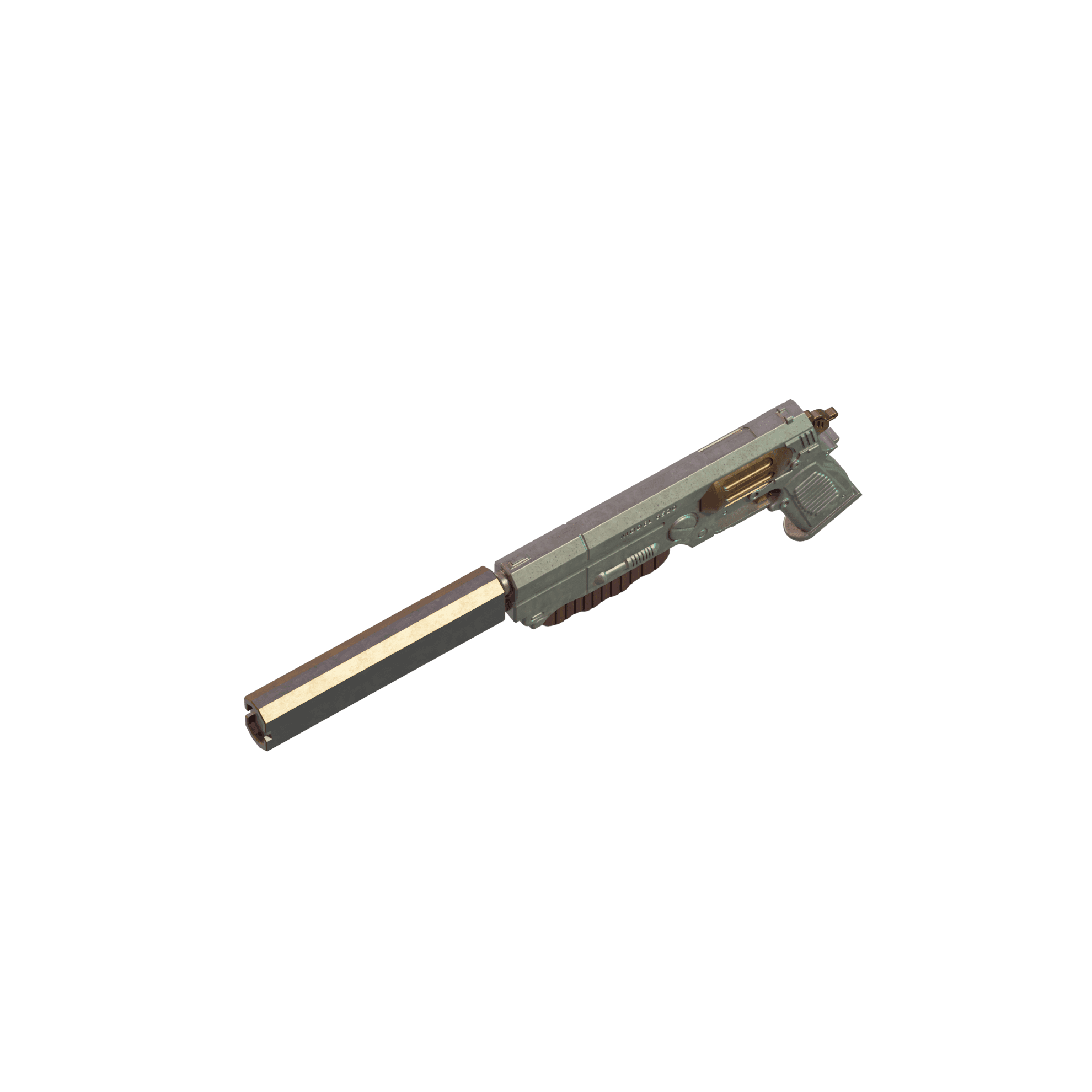 Fallout 10mm Pistol 1 3d model