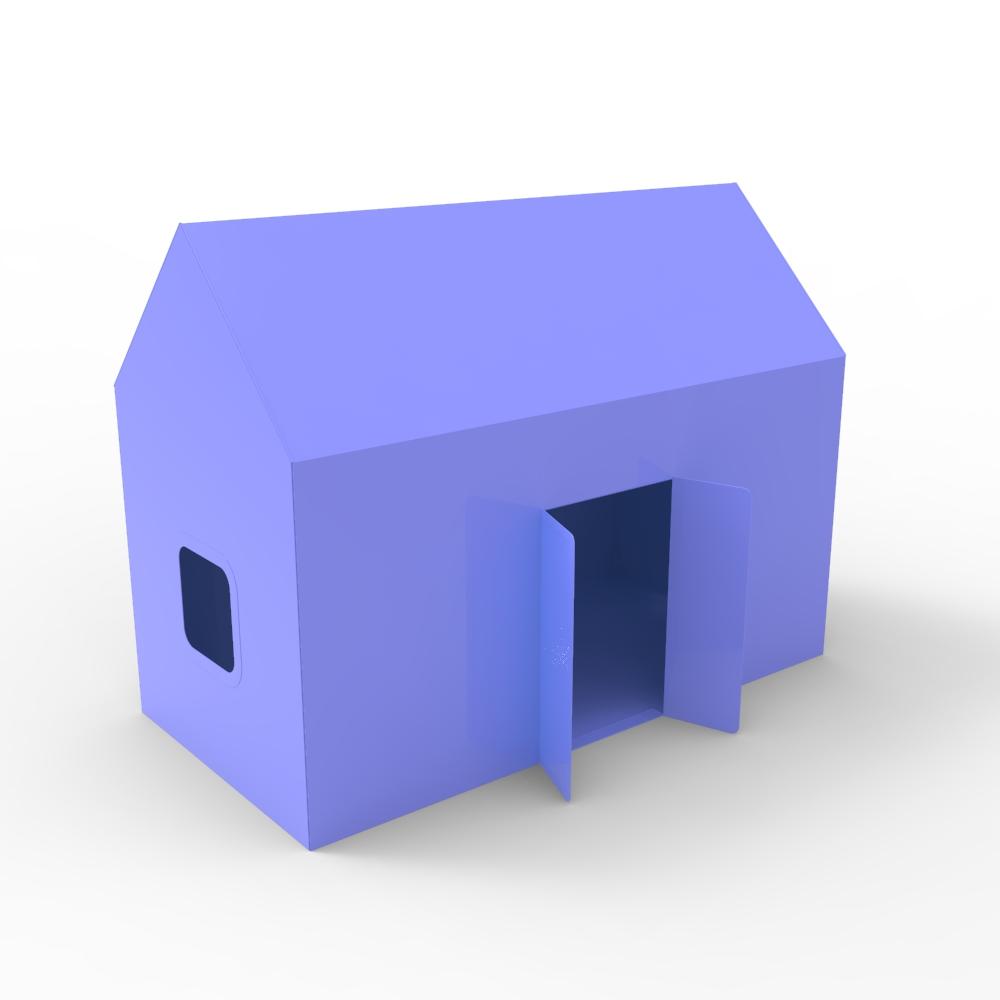 House with Sheet Metal 3d model