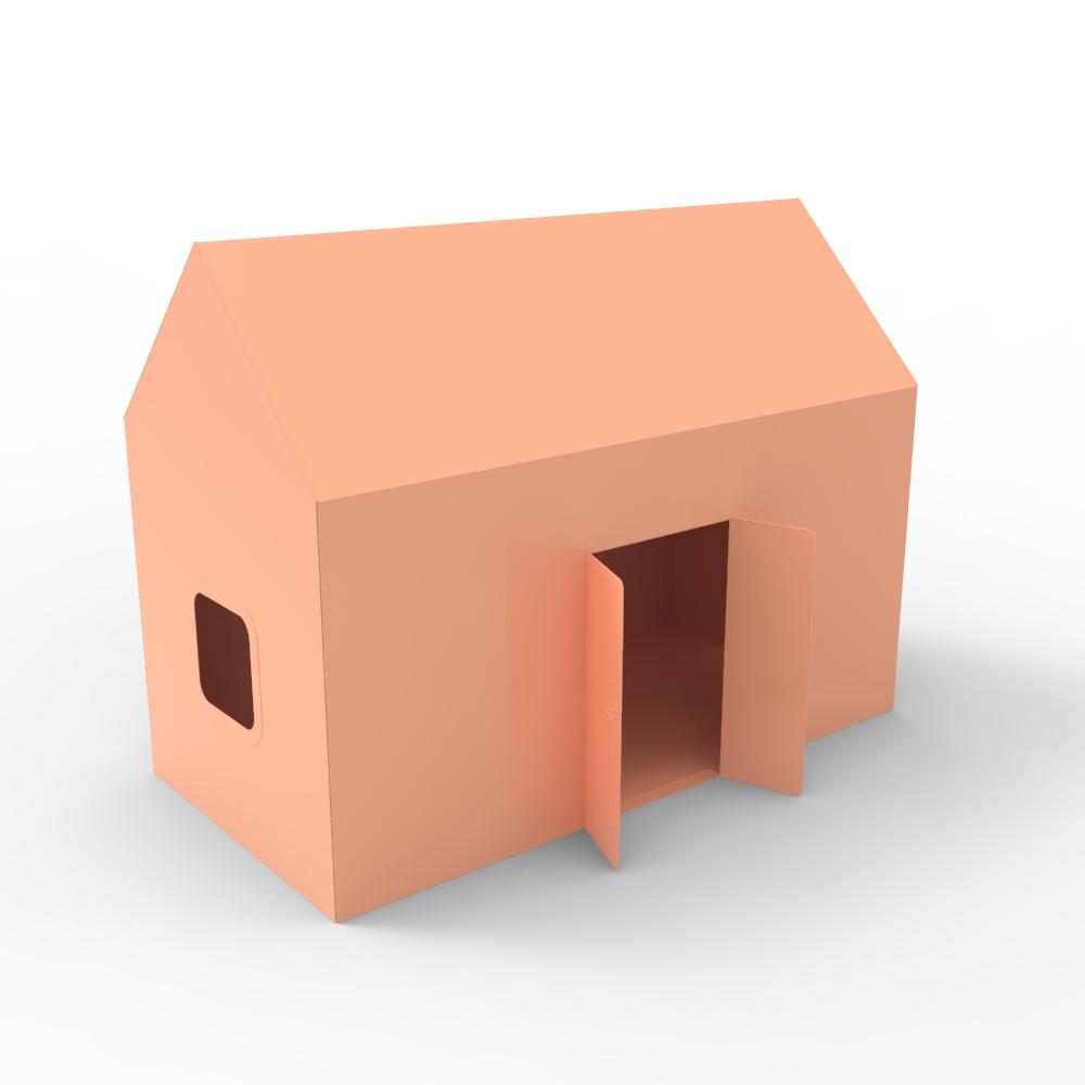 House with Sheet Metal 3d model