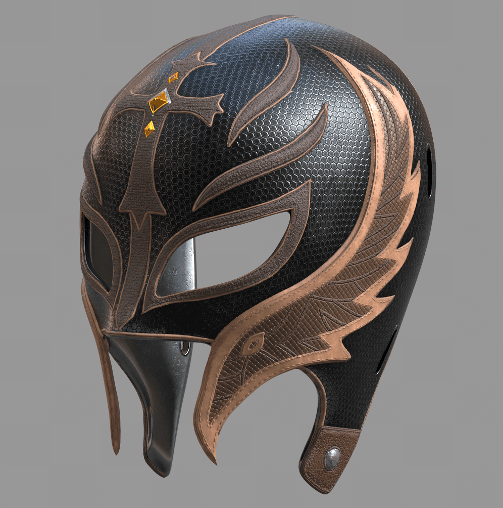 Wrestler Mask 3d model