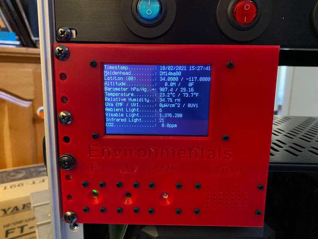 Raspberry Pi Environmental Plate 3d model