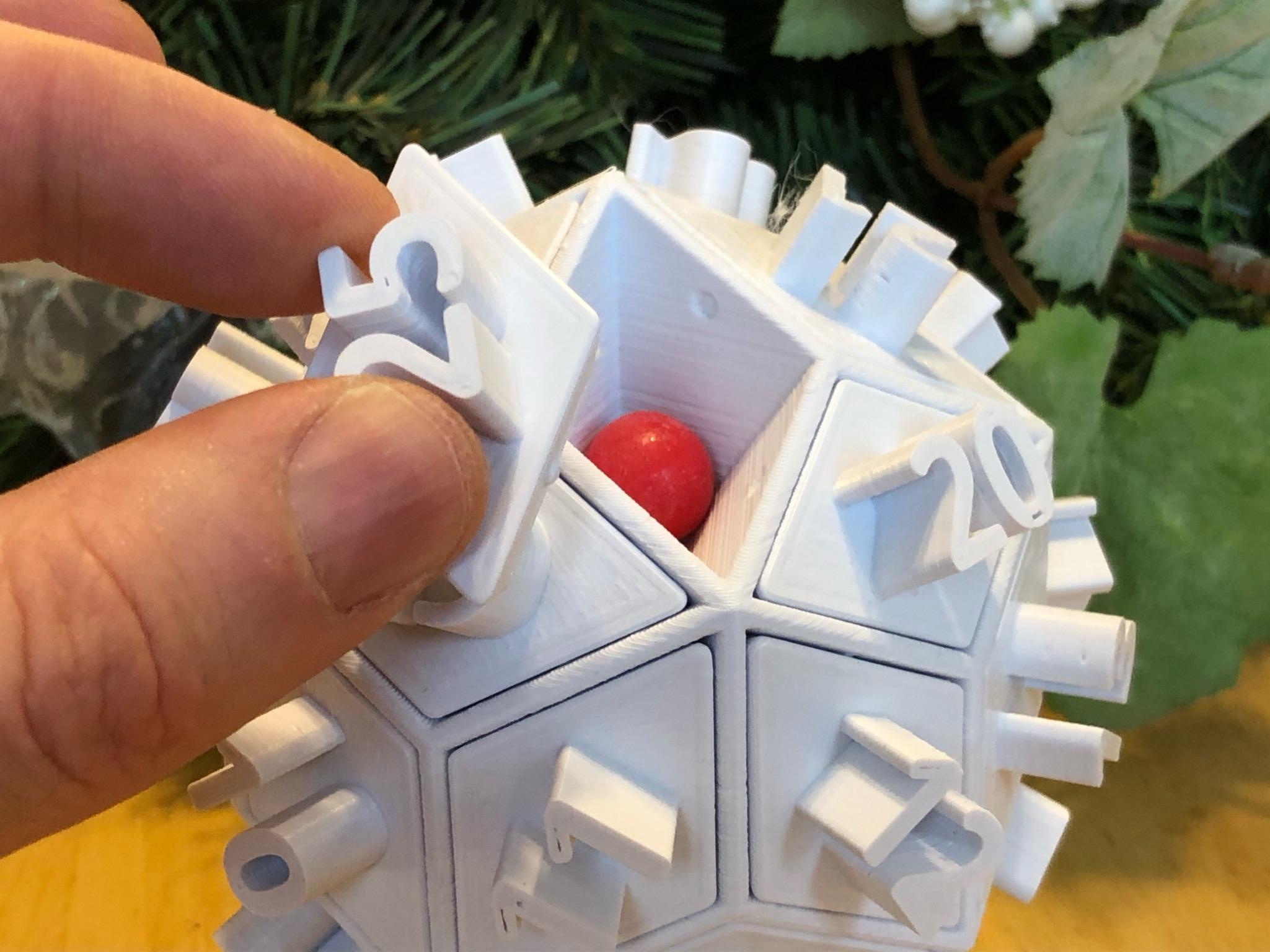 Spherical Advent Calendar 3d model