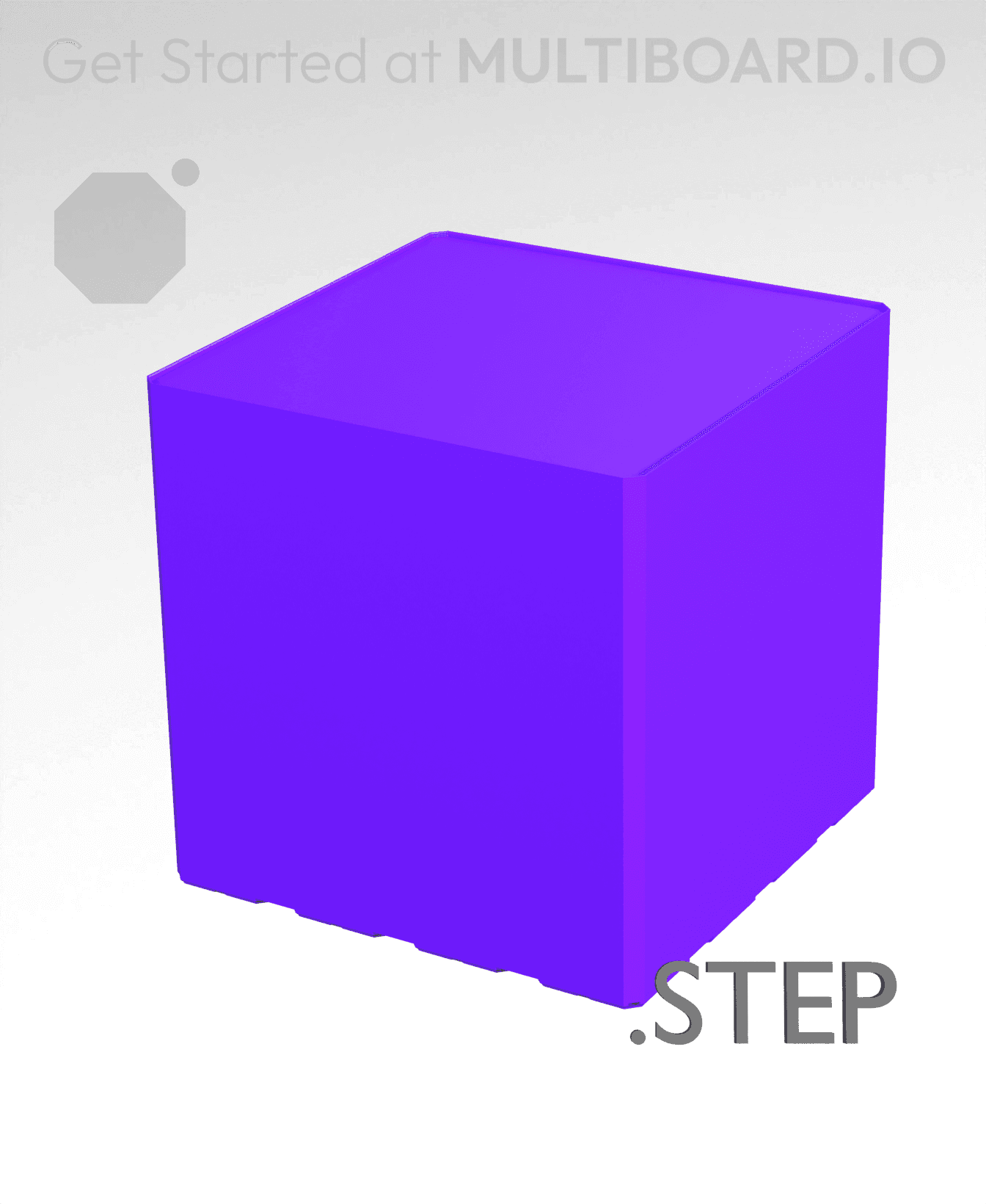 4x4x4 - Multibin Insert - STEP Remixing File 3d model