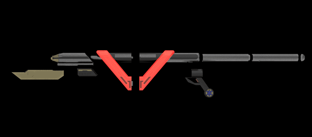 V-Lancers Transforming Weapon 3d model