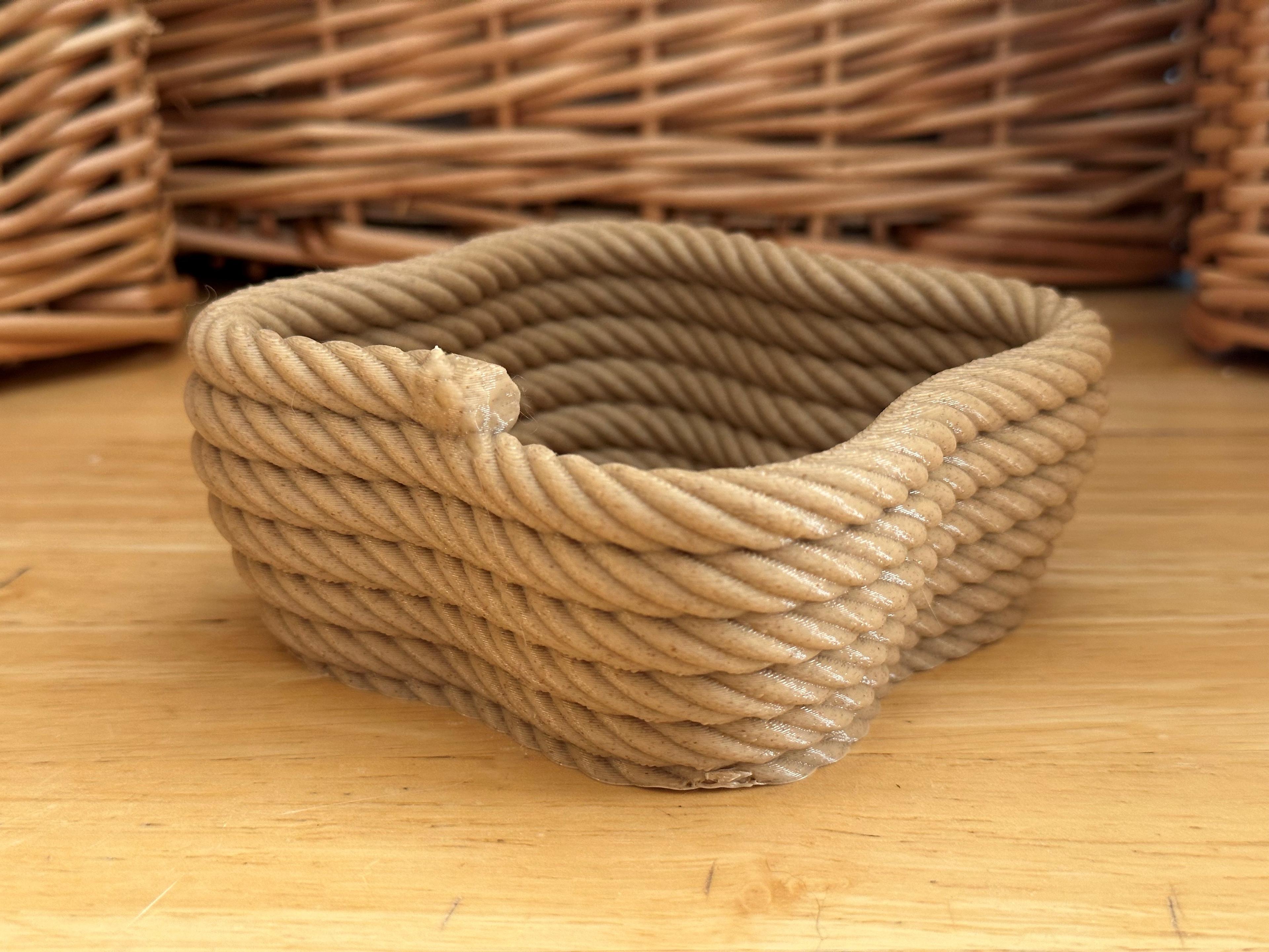 Four Corner Coiled Rope Bowl 3d model