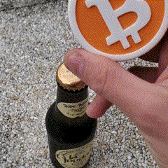 Bottle Opener Bitcoin 3d model