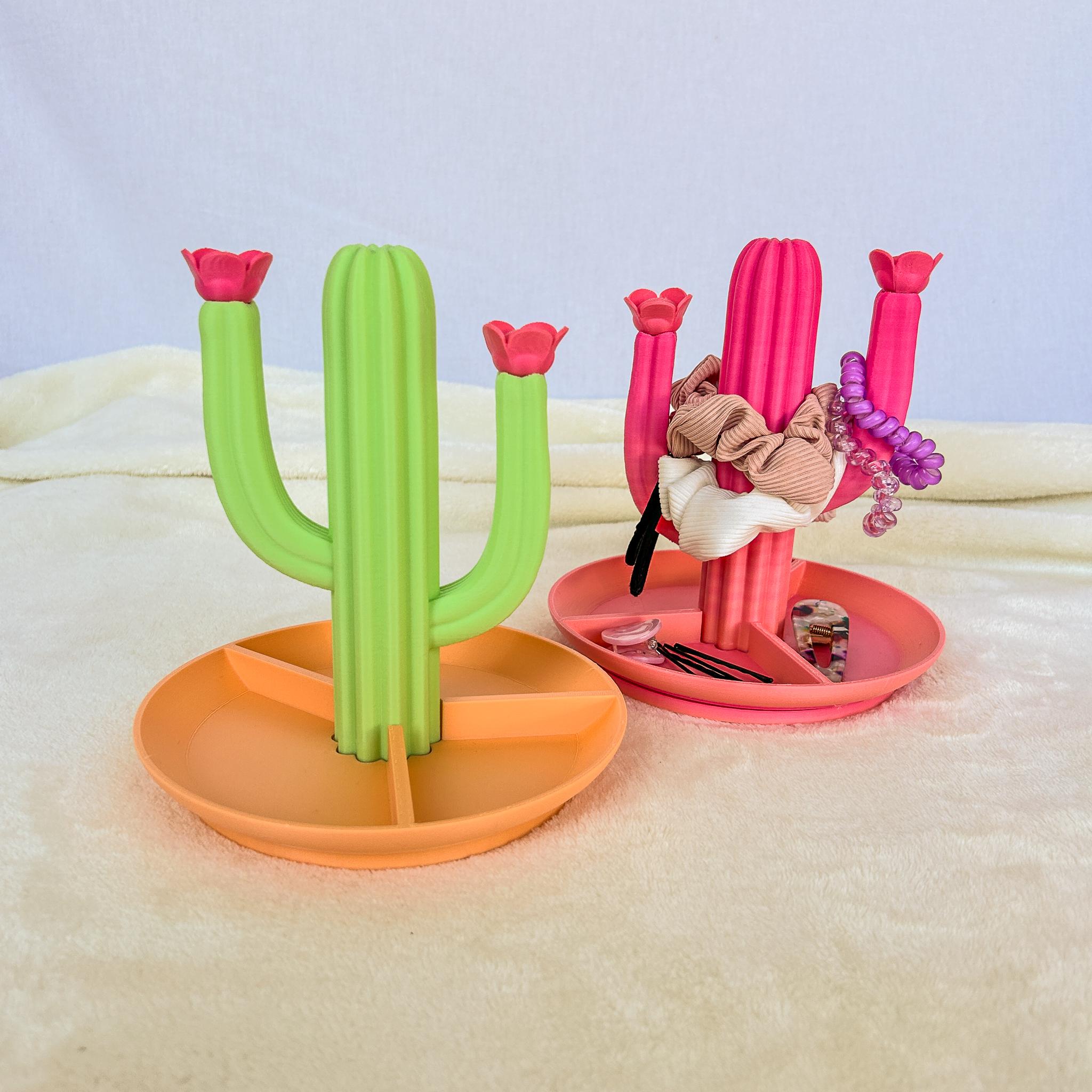 Cactus Magnetic Organizer - For Hair Accessories and Crafts 3d model