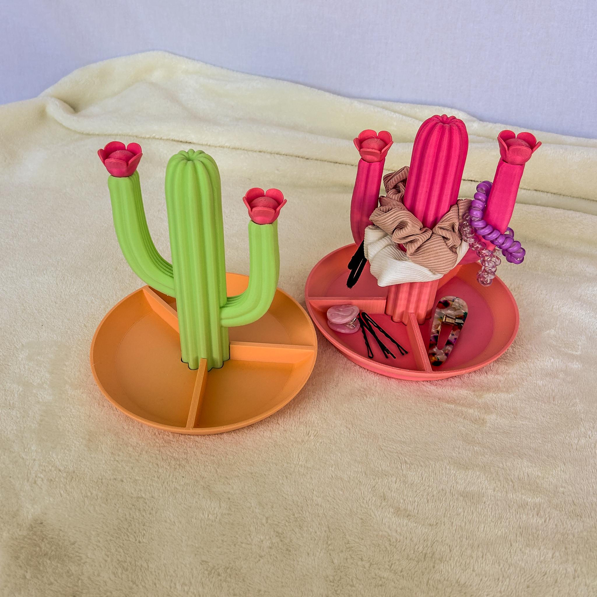 Cactus Magnetic Organizer - For Hair Accessories and Crafts 3d model