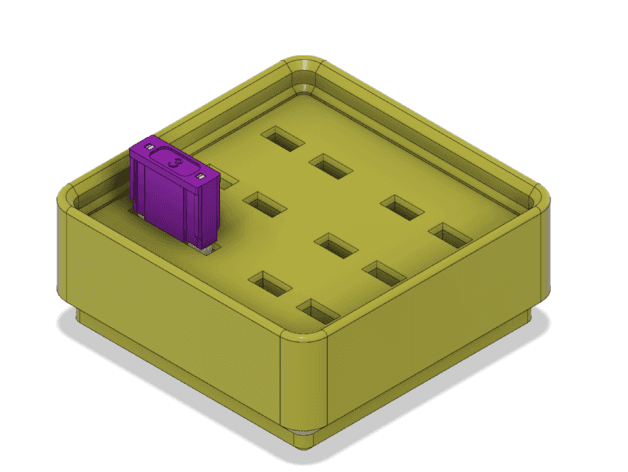 Gridfinity ADT Fuse (automotive) holder 3d model