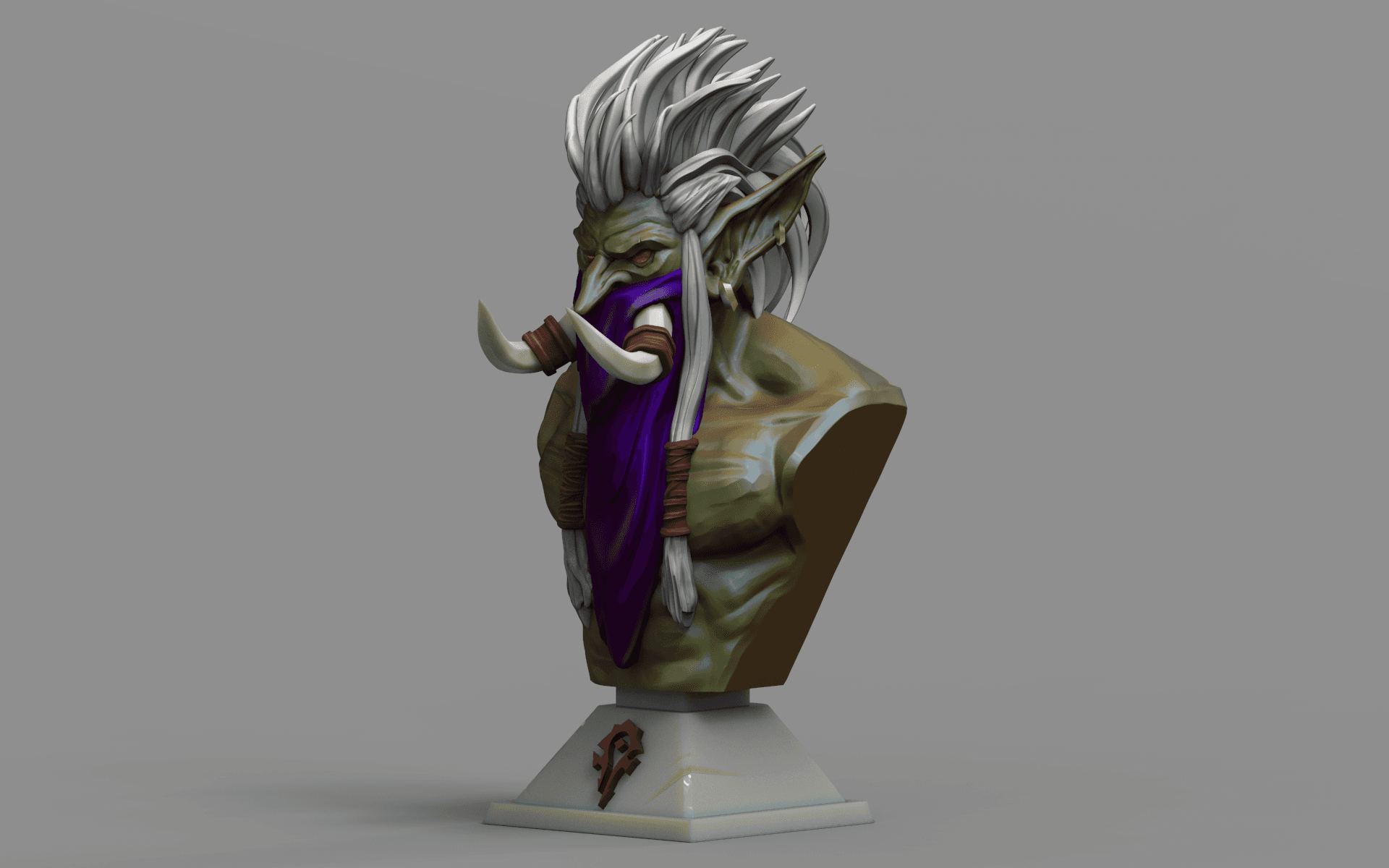 Zul 'Jin Bust - World of Warcraft 3d model