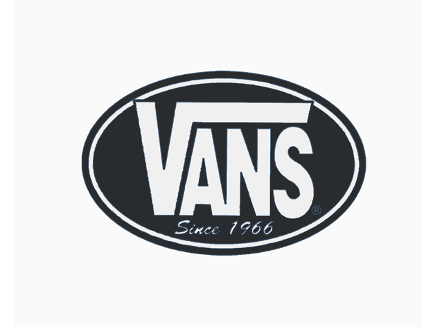 Vans logo 3d model