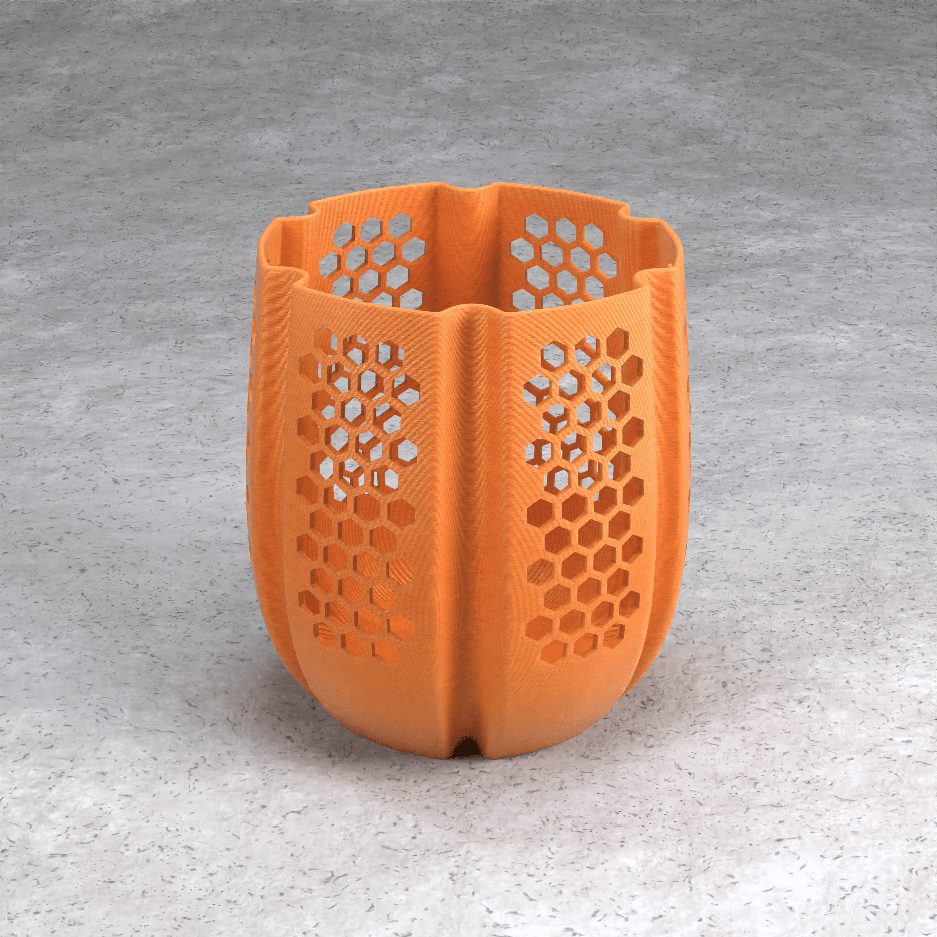 HEXAGONAL PATTERN VASE 3d model