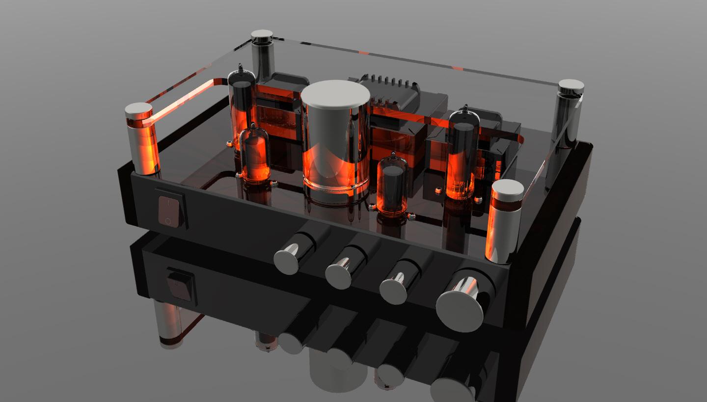 Vintage Tube Amp.stl 3d model