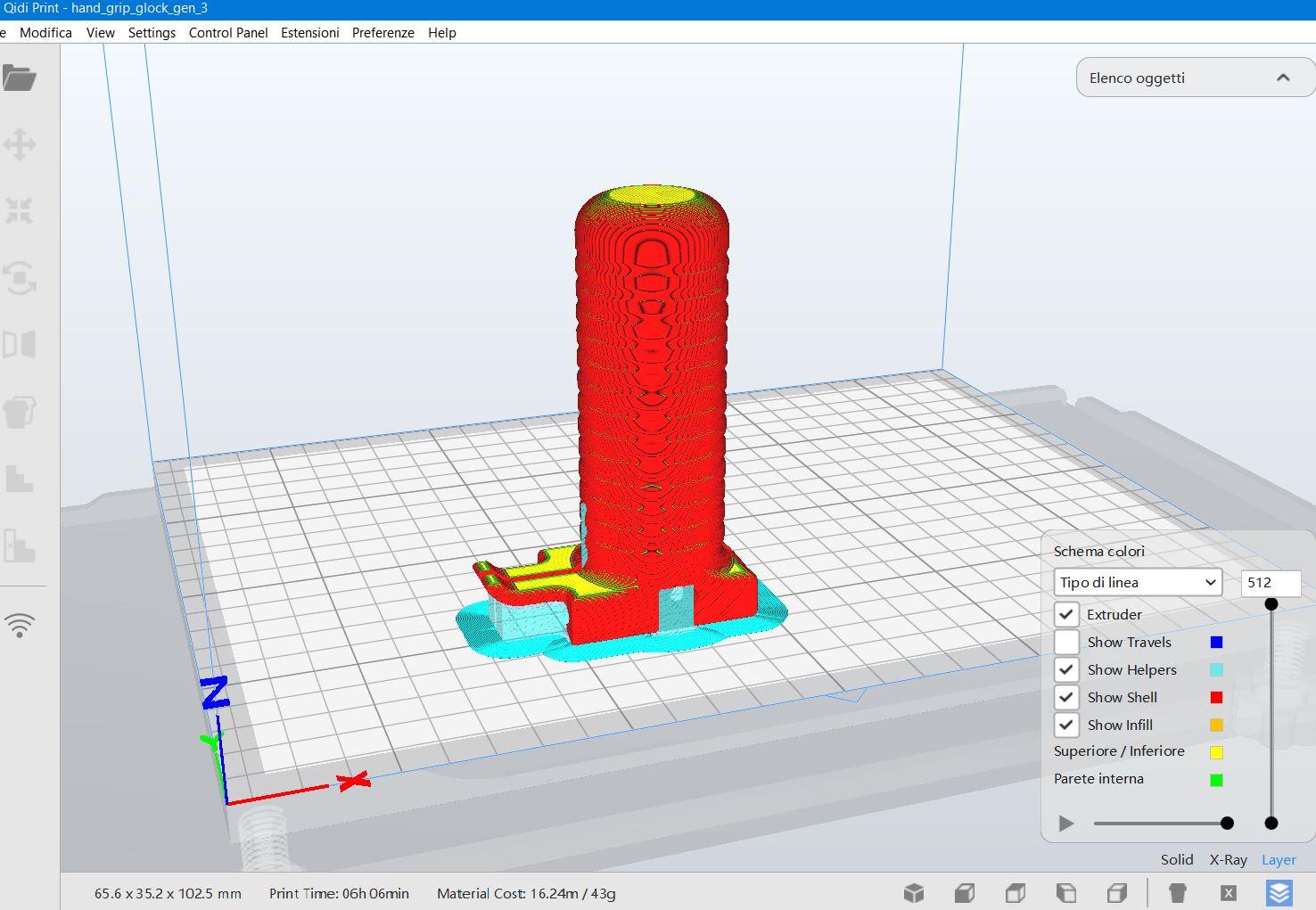 VERTICAL FOREGRIP FOR GEN 3 GLOCK 3d model