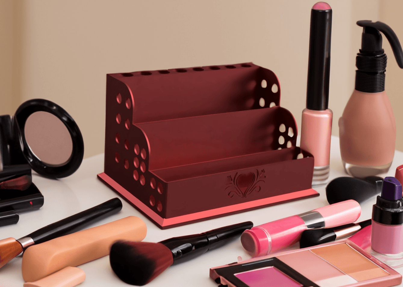 Chic Cosmetic Organizer 3d model