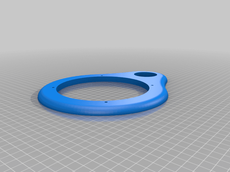 6.5" speaker trim  3d model