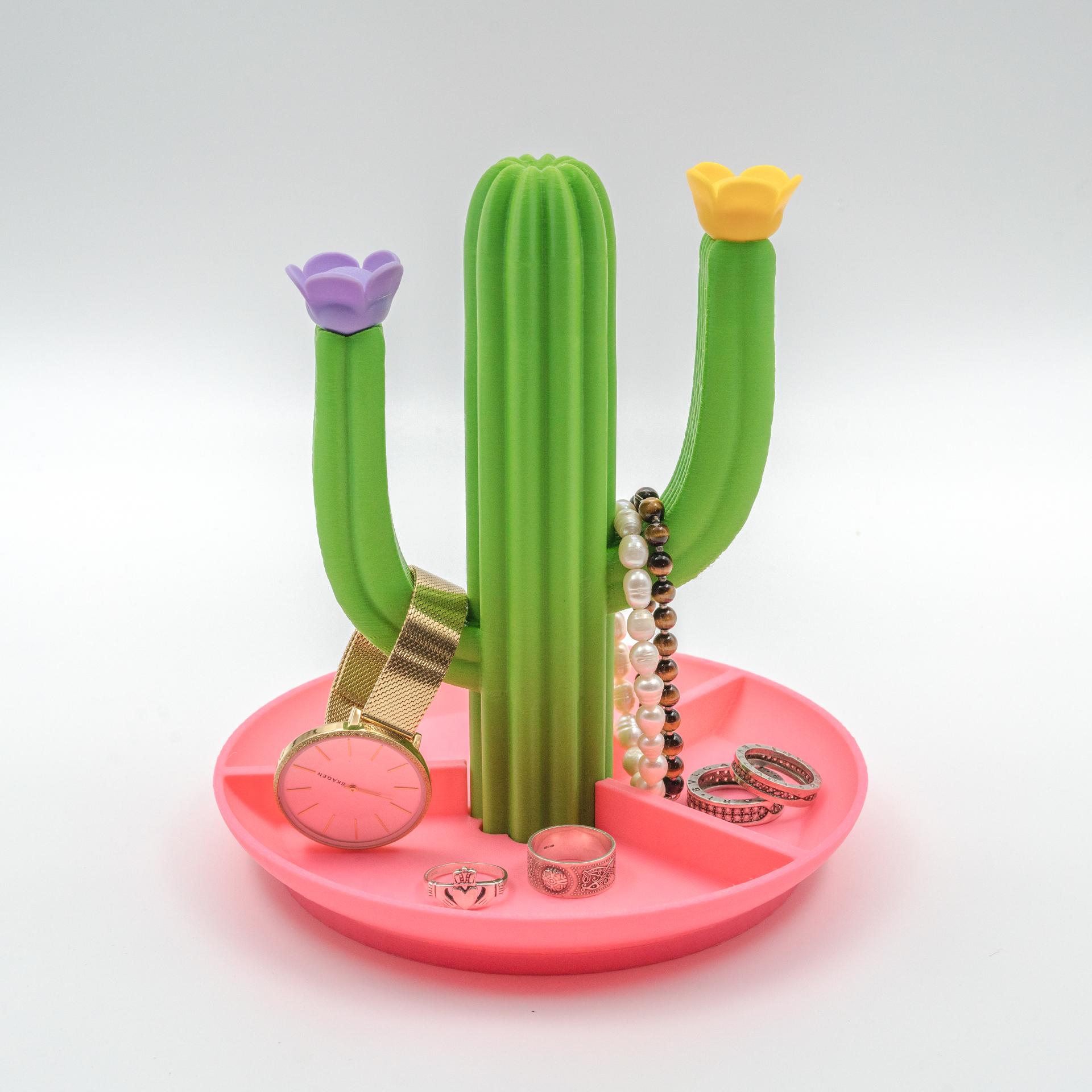 Cactus Magnetic Organizer - For Hair Accessories and Crafts 3d model